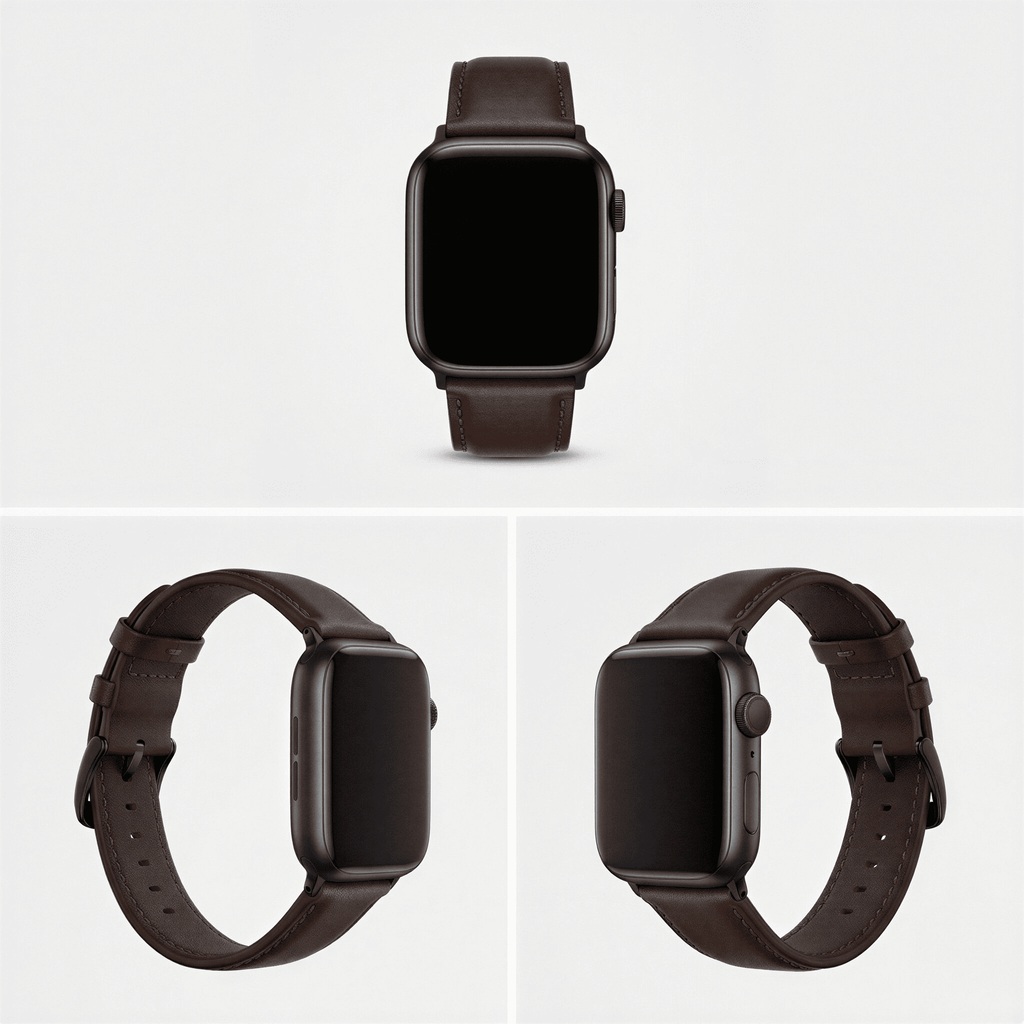Parlent Strap Apple Watch - Full Grain Leather Patina – Magnetic Buckle, 42/44/45/49mm