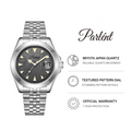 Parlent Crown Ivy - Men's Watches 40mm, Miyota Japan Quartz Movement, Waterproof 5ATM (50M), Stainless Steel