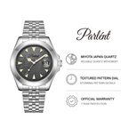 Parlent Crown Ivy - Men's Watches 40mm, Miyota Japan Quartz Movement, Waterproof 5ATM (50M), Stainless Steel