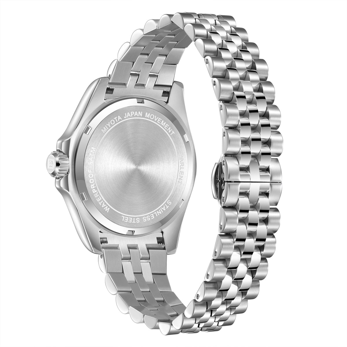 Parlent Crown Ivy - Men's Watches 40mm, Miyota Japan Quartz Movement, Waterproof 5ATM (50M), Stainless Steel