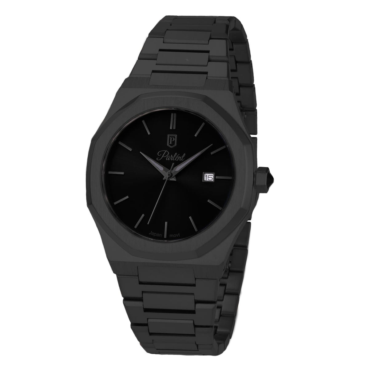 Parlent Palladium Arctic - Men's Watch 40mm, Miyota Japan Quartz Movement, Waterproof 10ATM (100M), Stainless Steel