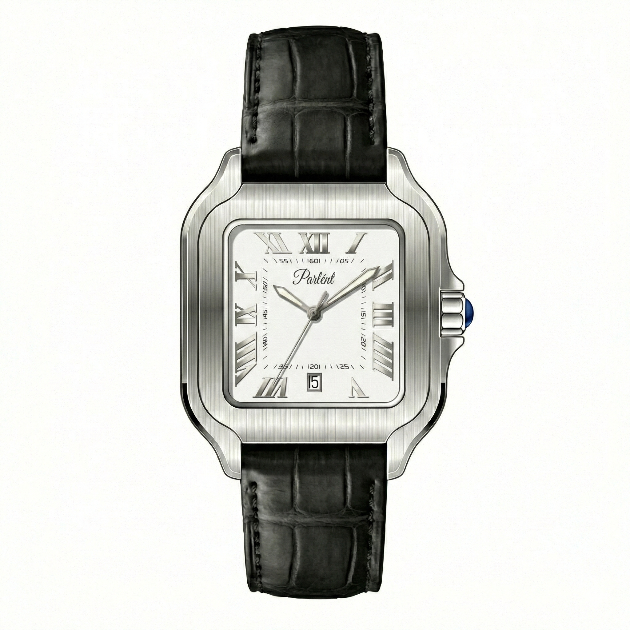 Parlent Portico - Men's Watches 36.50mm, Japan Quartz Movement, Waterproof 3ATM (30M), Stainless Steel