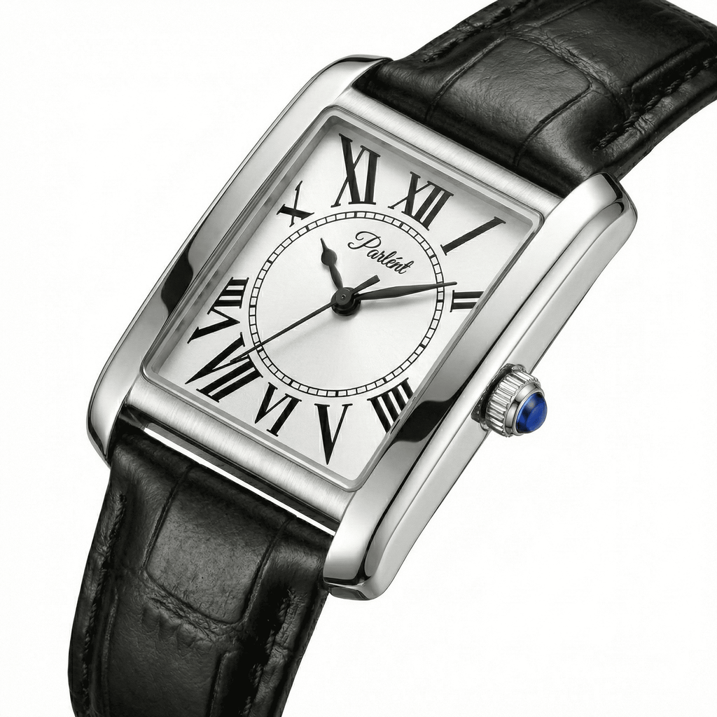 Parlent Recta - Men's Watch 30 x 41mm, Japan Seiko Quartz Movement, Waterproof 3ATM (30M), Stainless Steel