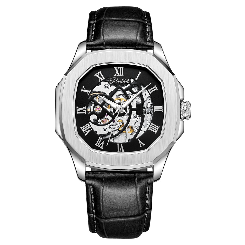 Parlent Gallant Vortex - Men's Watch 42mm, Automatic Movement, Waterproof 5ATM (50M), Stainless Steel