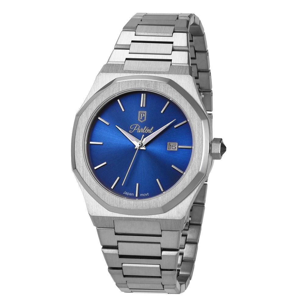 Parlent Palladium Arctic - Men's Watch 40mm, Miyota Japan Quartz Movement, Waterproof 10ATM (100M), Stainless Steel