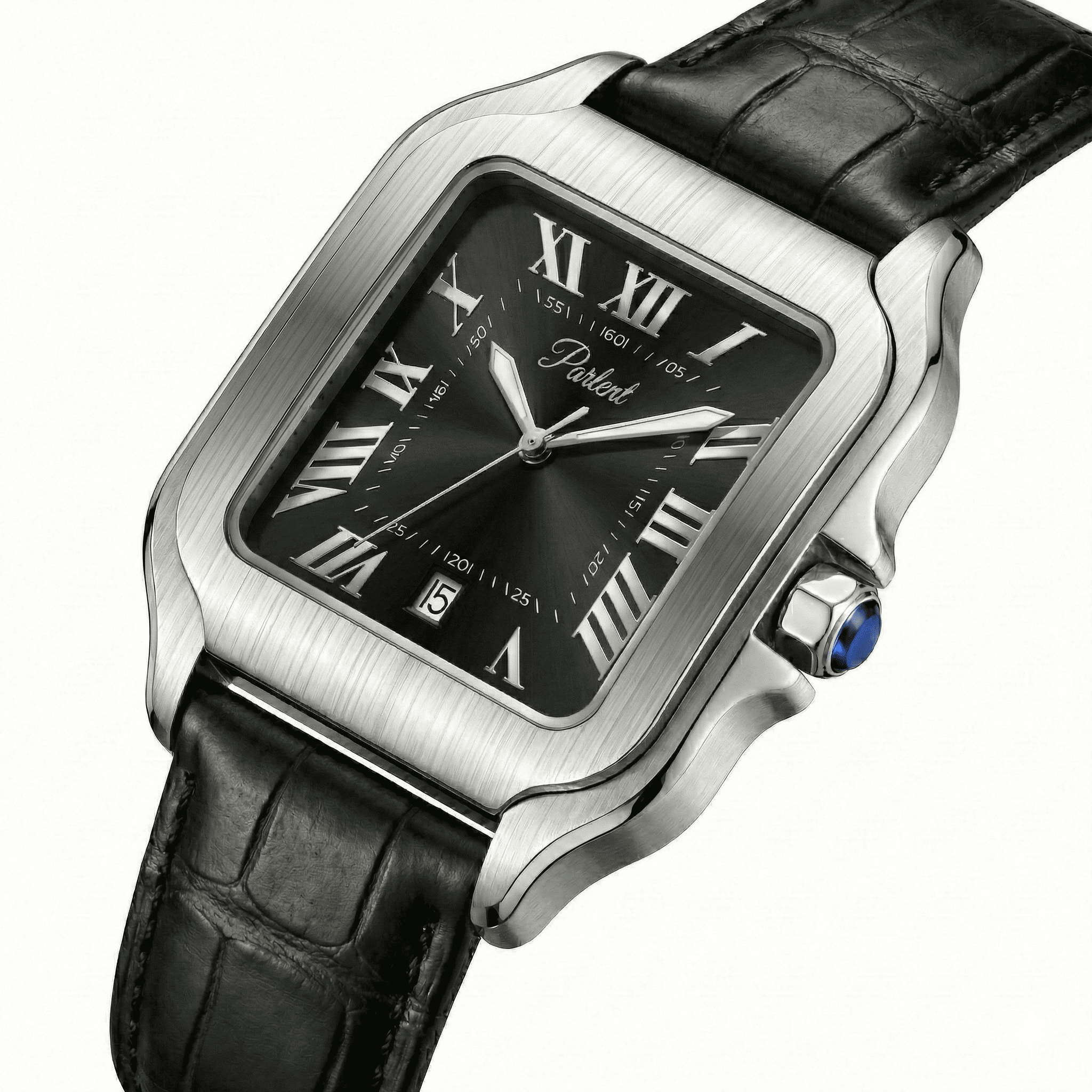 Parlent Portico - Men's Watches 36.50mm, Japan Quartz Movement, Waterproof 3ATM (30M), Stainless Steel