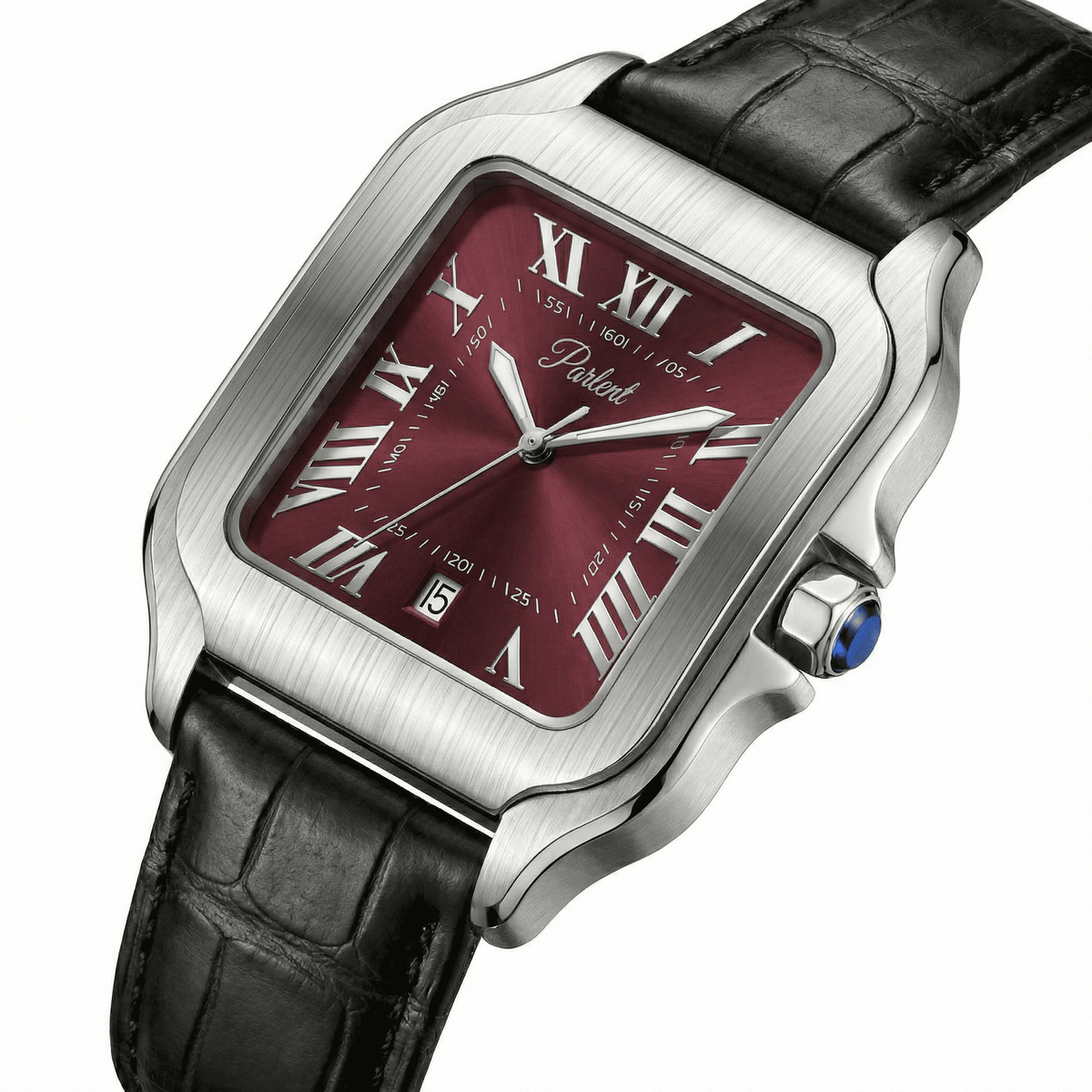Parlent Portico - Men's Watches 36.50mm, Japan Quartz Movement, Waterproof 3ATM (30M), Stainless Steel