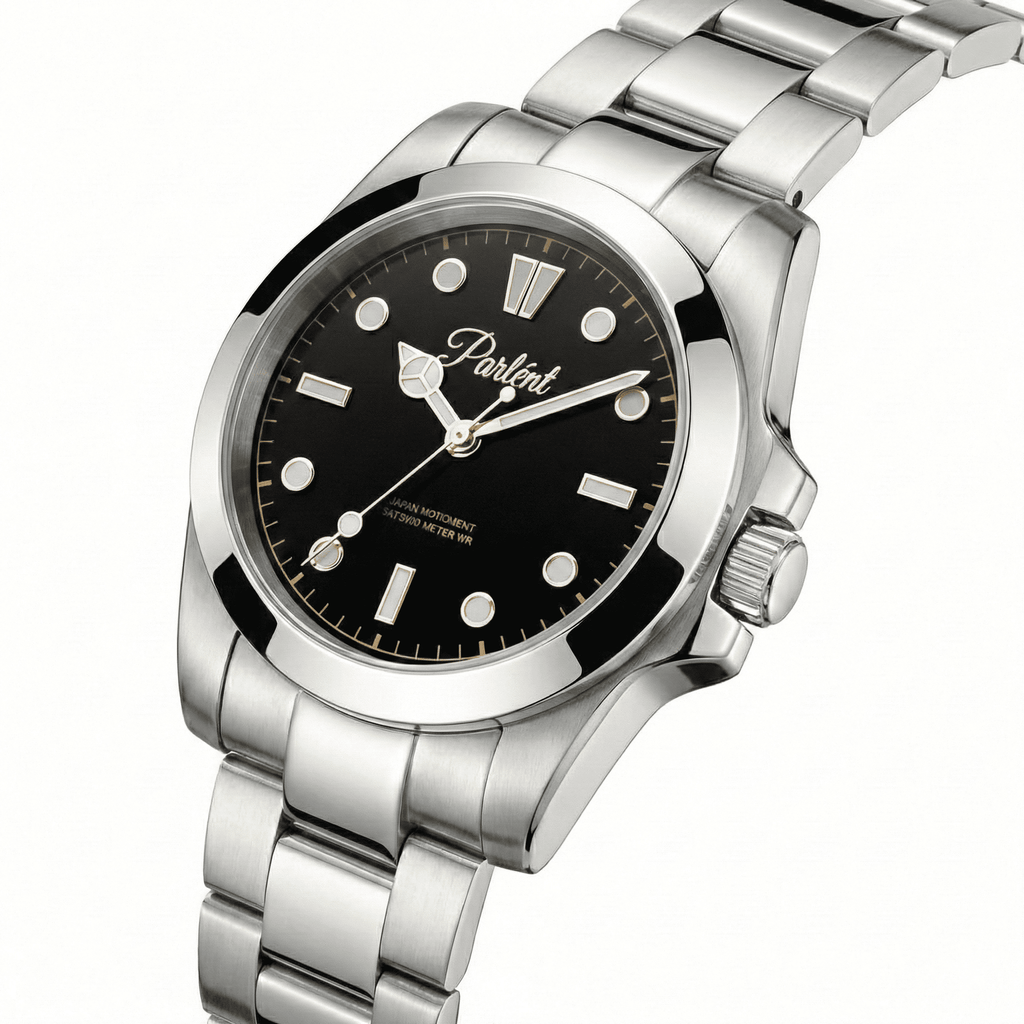 Parlent Averon - Men's Watch 38mm, Miyota Japan Quartz Movement, Waterproof 5ATM (50M), Stainless Steel