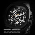 Parlent Gallant Vortex Steel - Men's Watch 42mm, Automatic Movement, Waterproof 5ATM (50M), Stainless Steel