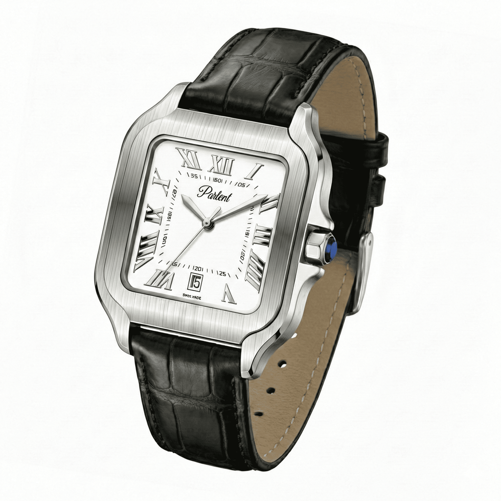 Parlent Portico - Men's Watches 36.50mm, Japan Quartz Movement, Waterproof 3ATM (30M), Stainless Steel