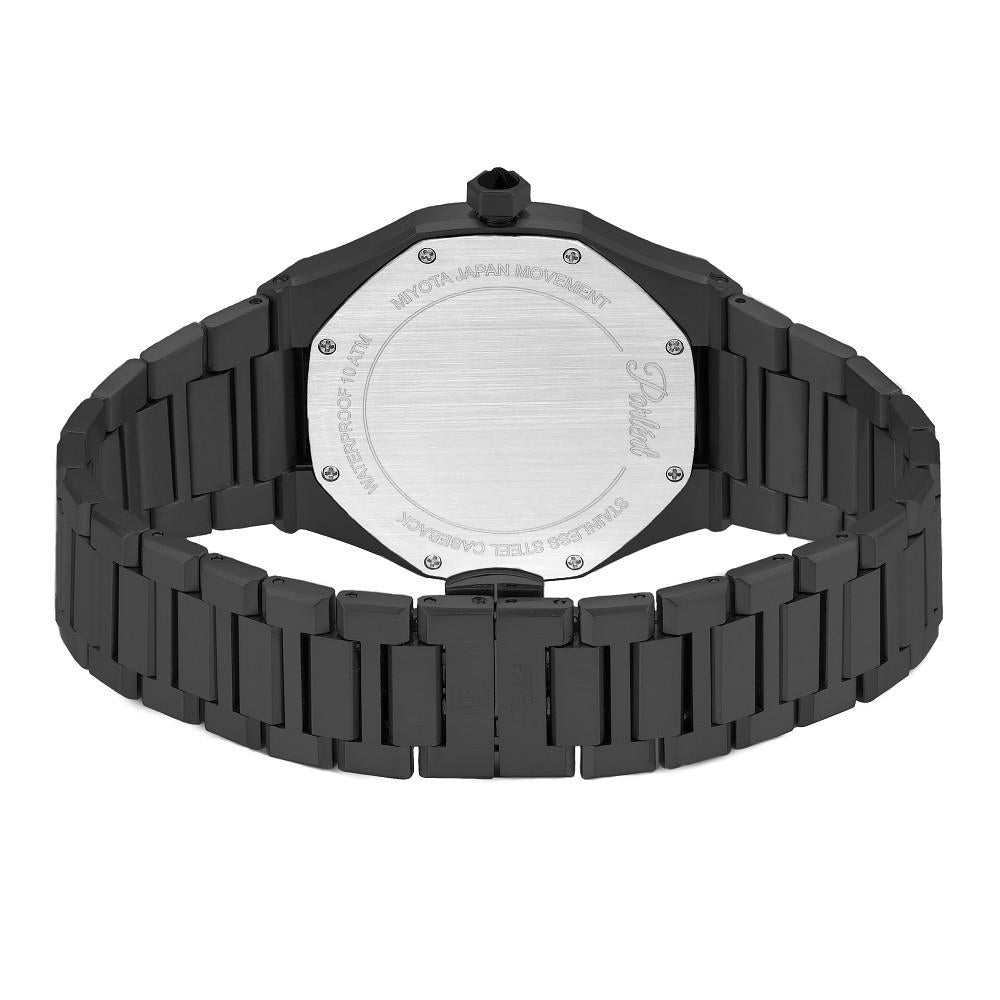Parlent Palladium Arctic - Men's Watch 40mm, Miyota Japan Quartz Movement, Waterproof 10ATM (100M), Stainless Steel