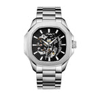 Parlent Gallant Vortex Edge Steel - Men's Watch 42mm, Automatic Movement, Waterproof 5ATM (50M), Stainless Steel