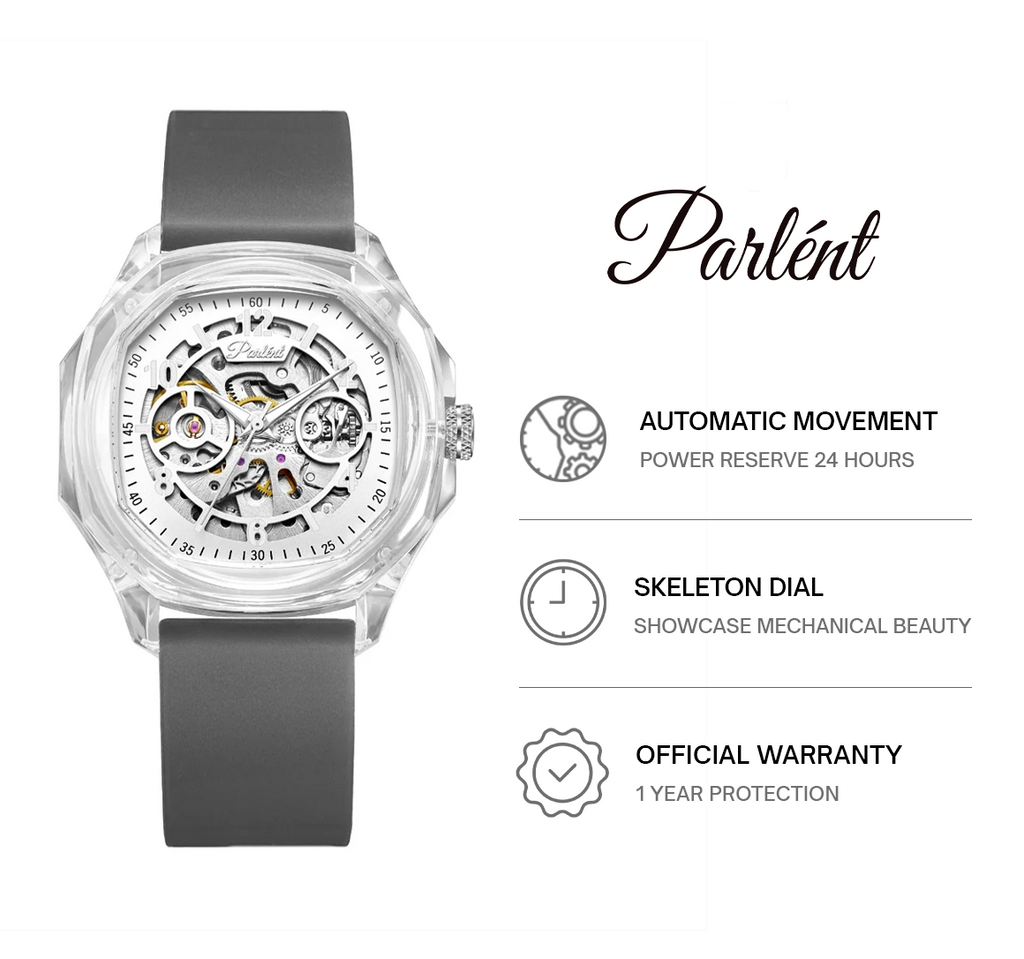 Parlent Gallant Lite Femme - Woman's Wartch 36mm, Automatic Movement, Waterproof 5ATM (50M), Polycarbonate