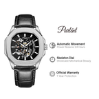 Parlent Gallant Vortex Edge - Men's Watch 42mm, Automatic Movement, Waterproof 5ATM (50M), Stainless Steel