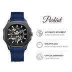 Parlent Gallant Edge Rubber - Men's Watch 42mm, Automatic Movement, Waterproof 5ATM (50M), Stainless Steel