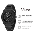 Parlent Palladium Day Date - Men's Watch 40mm, Japan Quartz Movement, Waterproof 5ATM (50M), Stainless Steel