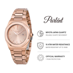 Parlent Palladium Femme Steel - Woman's Watches 34mm, Miyota Japan Quartz Movement, Waterproof 10ATM (100M), Stainless Steel