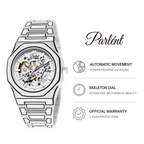 Parlent Palladium Sketch Automatic - Men's Watch 40mm, Automatic Movement, Waterproof 3ATM (30M), Polycarbonate
