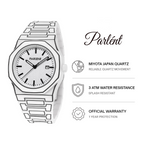 Parlent Palladium Sketch - Men's Watch 40mm, Miyota Japan Quartz Movement, Waterproof 3ATM (30M), Polycarbonate