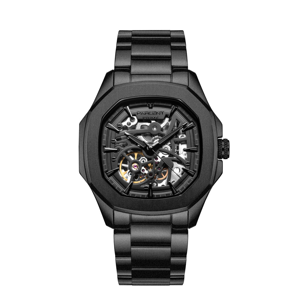 Parlent Gallant Phantom Steel - Men's Watch 42mm, Automatic Movement, Waterproof 5ATM (50M), Stainless Steel