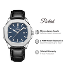 Parlent Phoenix - Men's Watch 42mm, Miyota Japan Quartz Movement, Waterproof 5ATM (50M), Stainless Steel