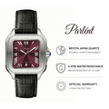 Parlent Portico - Men's Watches 36.50mm, Japan Quartz Movement, Waterproof 3ATM (30M), Stainless Steel