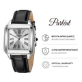 Parlent Quadra - Men's Watch 36mm & 26mm, Japan Quartz Movement, Waterproof 3ATM (30M), Stainless Steel