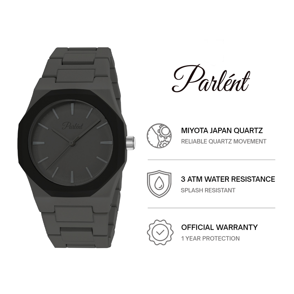 Parlent Palladium Spectrum - Men's Watch 40mm, Japan Quartz Movement, Waterproof 3ATM (30M)
