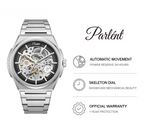 Parlent Stellar Automatic - Men's Watch 42mm, Automatic Movement, Waterproof 5ATM (50M), Stainless Steel