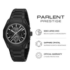 Parlent Prestige Stratos - Men's Watches 39mm, Seiko Japan VK63 Mecha-Quartz Movement, Waterproof 10ATM (100M), Stainless Steel