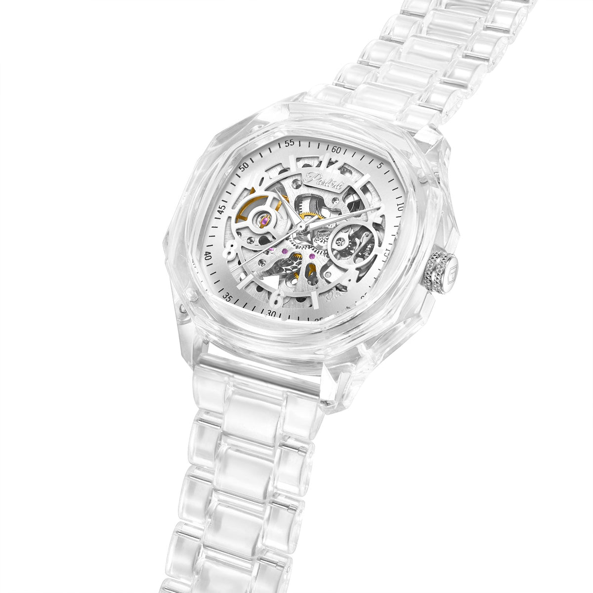Parlent Gallant Lite Glacier - Men's Watch 42mm, Automatic Movement, Waterproof 5ATM (50M), Polycarbonate