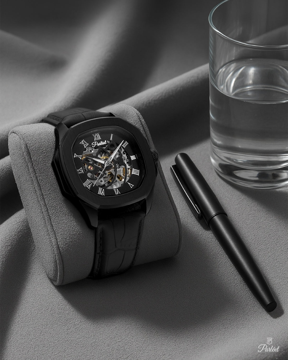 Parlent Gallant Vortex - Men's Watch 42mm, Automatic Movement, Waterproof 5ATM (50M), Stainless Steel