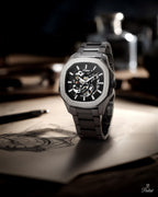 Parlent Gallant Vortex Edge - Men's Watch 42mm, Automatic Movement, Waterproof 5ATM (50M), Stainless Steel