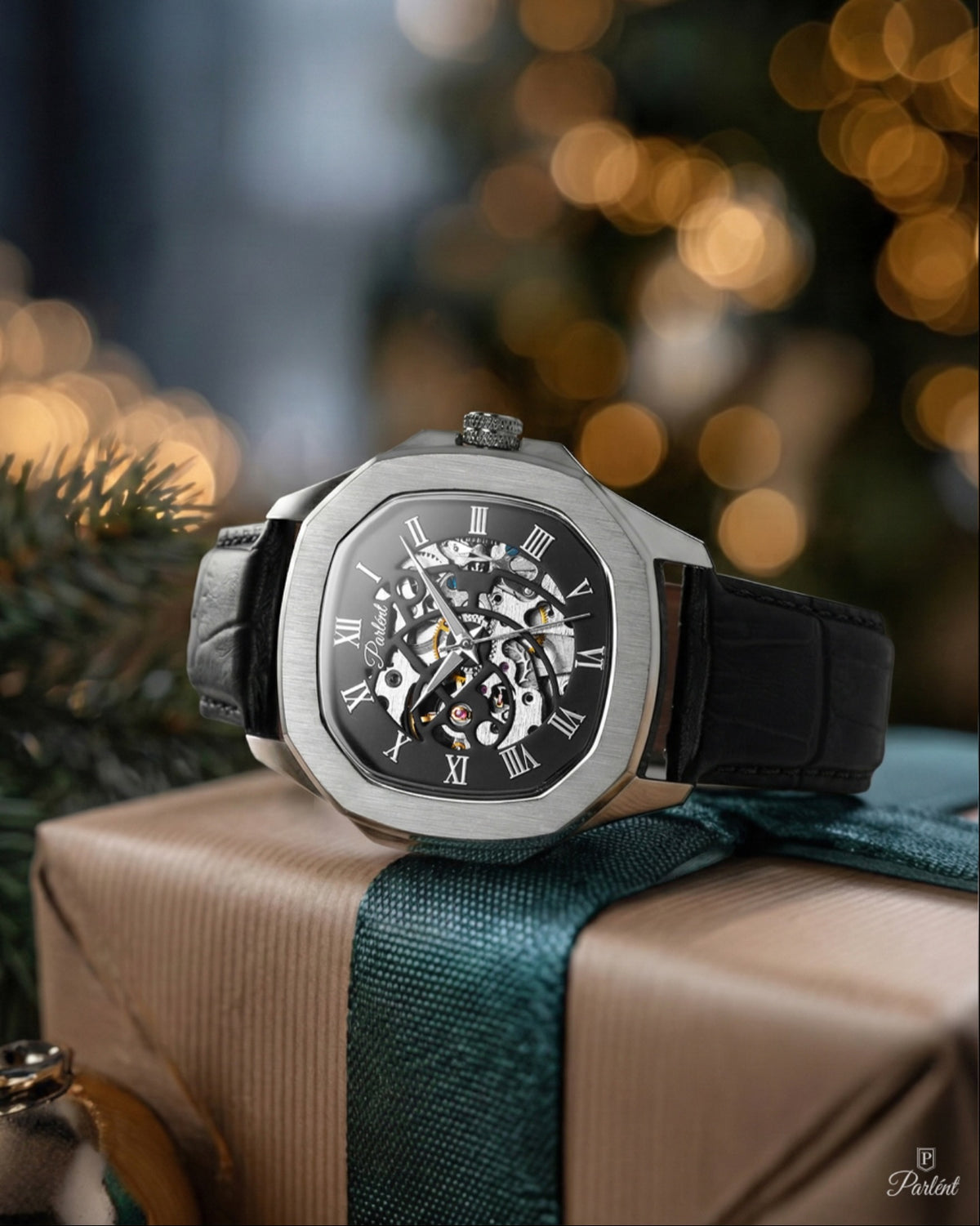 Parlent Gallant Vortex - Men's Watch 42mm, Automatic Movement, Waterproof 5ATM (50M), Stainless Steel