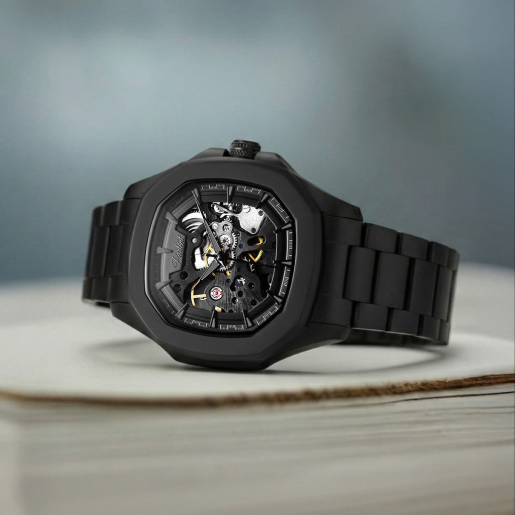 Parlent Gallant Phantom Steel - Men's Watch 42mm, Automatic Movement, Waterproof 5ATM (50M), Stainless Steel
