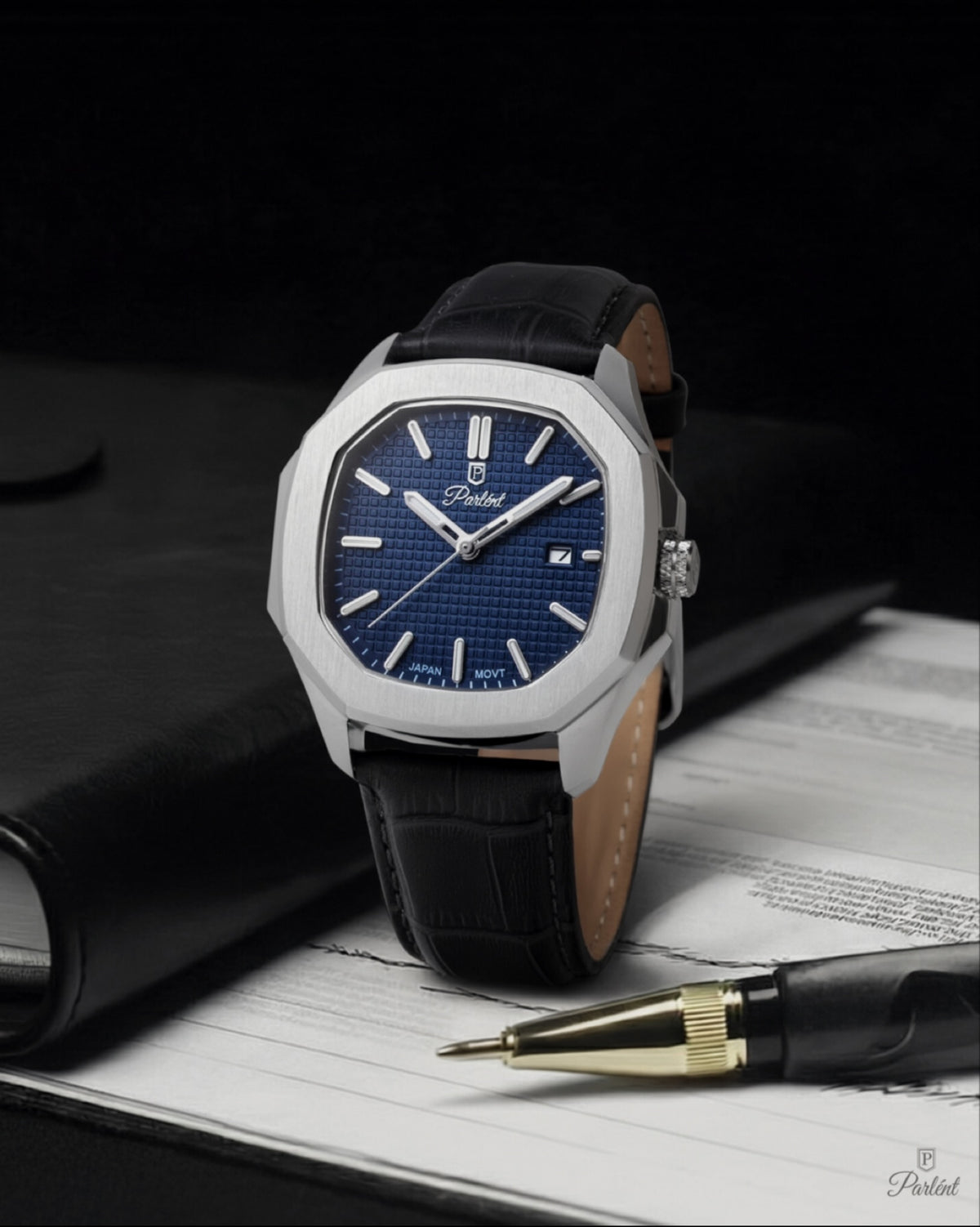 Parlent Phoenix - Men's Watch 42mm, Miyota Japan Quartz Movement, Waterproof 5ATM (50M), Stainless Steel