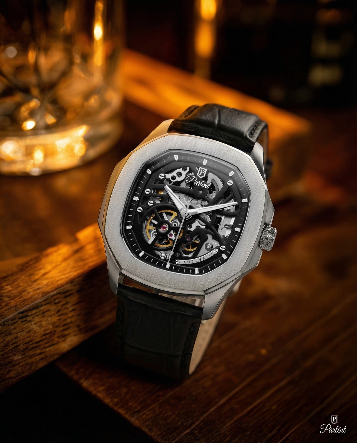 Parlent Gallant Prime - Men's Watches 42mm, Seagull ST1646 Automatic Movement, Waterproof 5ATM (50M), Stainless Steel