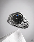 Parlent Crown Shadow - Men's Watch 40mm, Seiko Quartz Movement, Waterproof 5ATM (50M), Stainless Steel