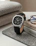 Parlent Gallant Vortex Edge - Men's Watch 42mm, Automatic Movement, Waterproof 5ATM (50M), Stainless Steel
