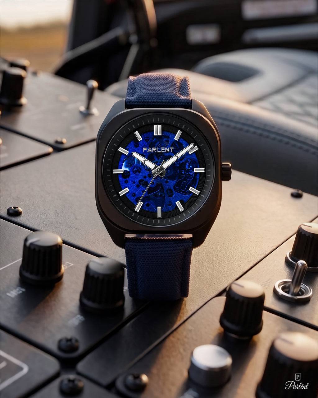 Parlent Auron - Men's Watches 39mm, Automatic Movement, Waterproof 5ATM (50M), Stainless Steel