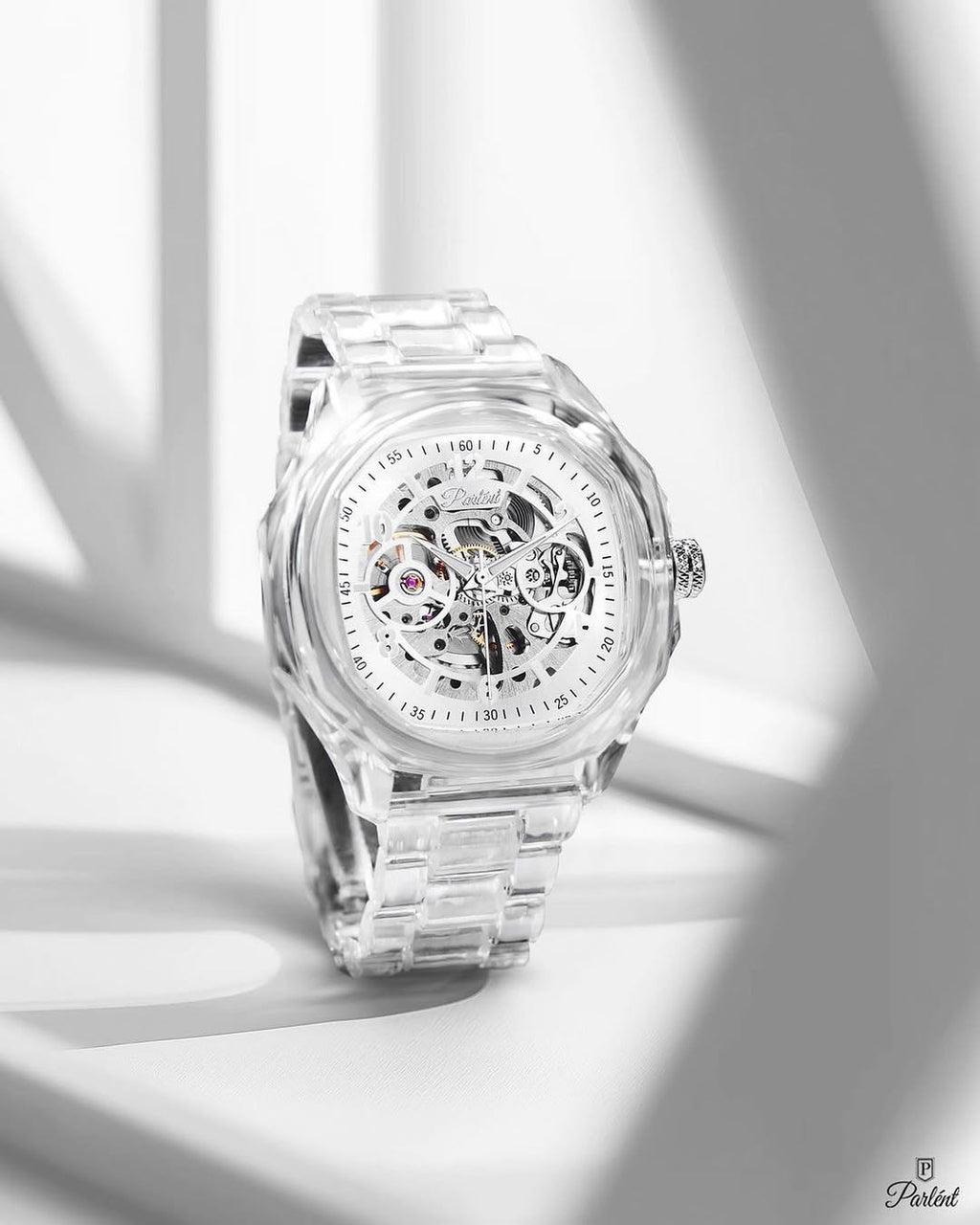 Parlent Gallant Lite Glacier - Men's Watch 42mm, Automatic Movement, Waterproof 5ATM (50M), Polycarbonate