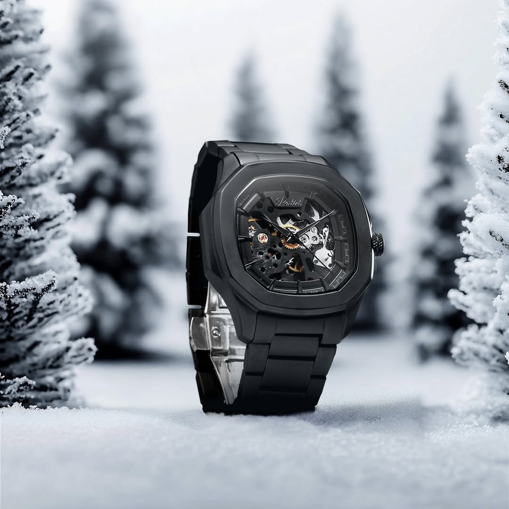 Parlent Gallant Phantom Steel - Men's Watch 42mm, Automatic Movement, Waterproof 5ATM (50M), Stainless Steel