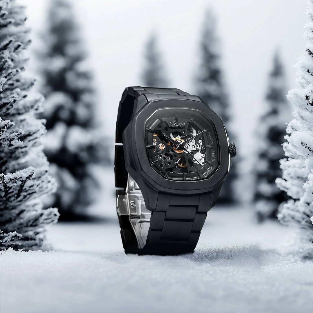 Parlent Gallant Phantom Steel - Men's Watch 42mm, Automatic Movement, Waterproof 5ATM (50M), Stainless Steel