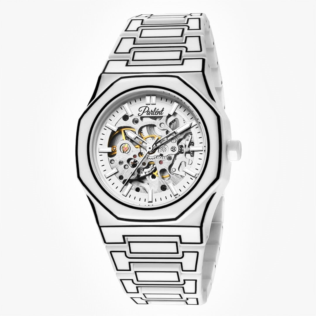 Parlent Palladium Sketch Automatic - Men's Watch 40mm, Automatic Movement, Waterproof 3ATM (30M), Polycarbonate