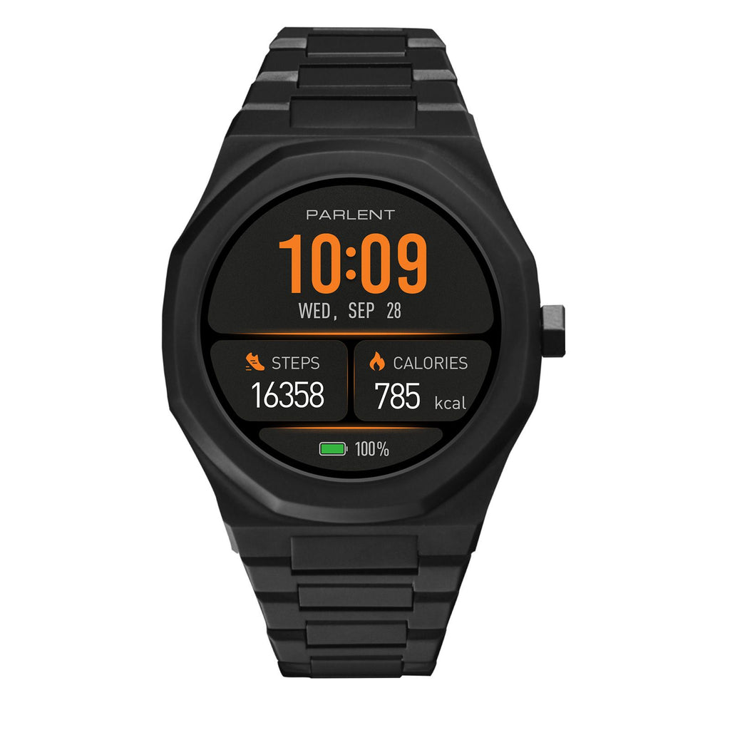 Parlent Palladium Active 2.0 - Men's Smartwatches 40mm, Waterproof 3ATM (30M), Stainless Steel
