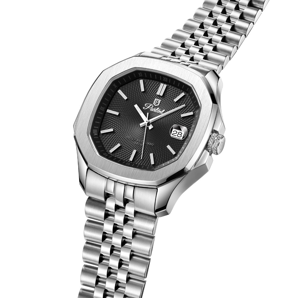 Parlent Gallant Terra - Men's Watch 42mm, Japan Quartz Movement, Waterproof 5ATM (50M), Stainless Steel