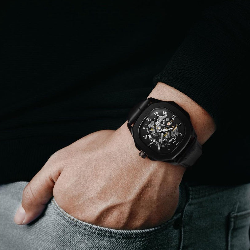 Parlent Gallant Vortex - Men's Watch 42mm, Automatic Movement, Waterproof 5ATM (50M), Stainless Steel