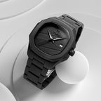 Parlent Gallant Graphite Steel - Men's Watch 42mm, Miyota Japan Quartz Movement, Waterproof 5ATM (50M), Stainless Steel
