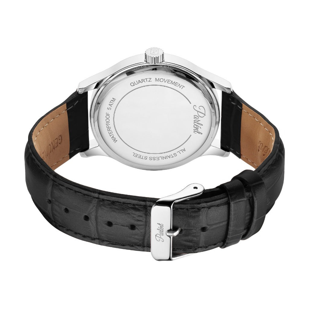 Parlent 45.15 - Men's Watches 42mm, Miyota Japan Quartz Movement, Waterproof 5ATM (50M), Stainless Steel