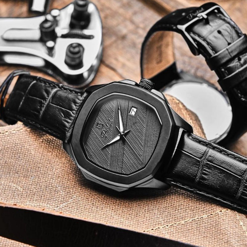 Parlent Gallant Graphite - Men's Watch 42mm, Miyota Japan Quartz Movement, Waterproof 5ATM (50M), Stainless Steel